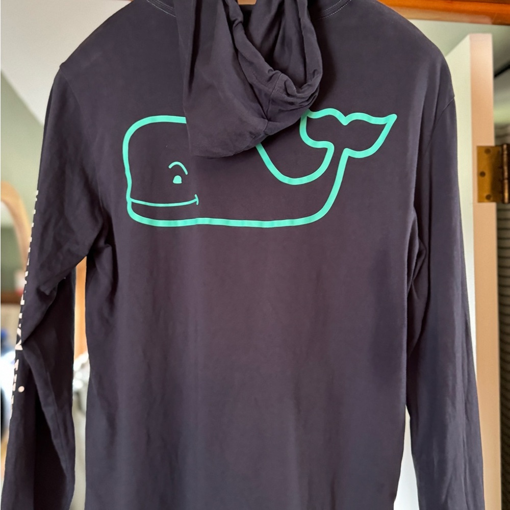 Vineyard Vines unisex Long Sleeve Tee - Navy with Green, soft & lightweight